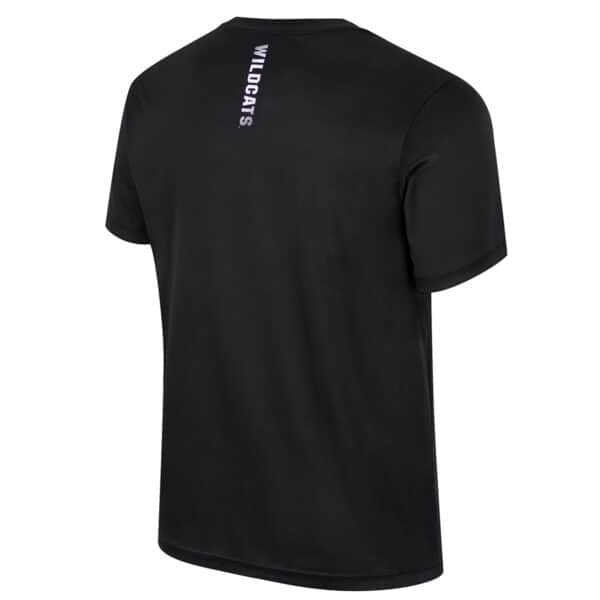 Northwestern University Wildcats Colosseum Men's Black Stan S/S Tee - Back Side