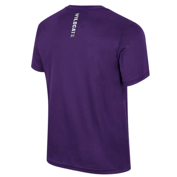Northwestern University Wildcats Colosseum Men's Purple Stan S/S Tee - Back Side