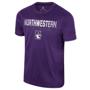 Northwestern University Wildcats Colosseum Men's Purple Stan S/S Tee