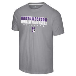Northwestern University Wildcats Colosseum Men's Purple/White Crane S/S Tee