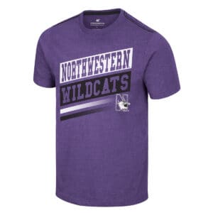 Northwestern University Wildcats Colosseum Men's Purple Ignition Timing S/S Tee