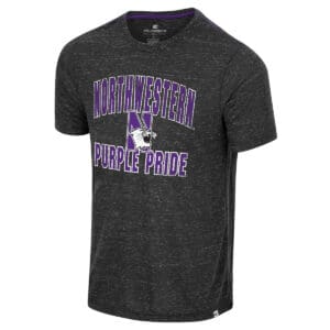 Northwestern University Wildcats Colosseum Men's Purple Pride Modicum Of Gratitude S/S Tee
