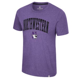 Northwestern University Wildcats Colosseum Men's Purple Only One Earth Recycled S/S Tee