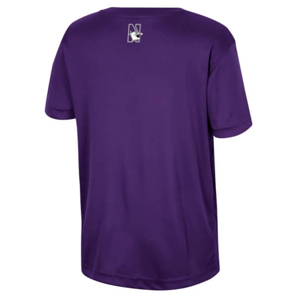 Northwestern University Wildcats  Colosseum Youth Boys Duke S/S Tee - Back Side