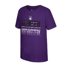Northwestern University Wildcats  Colosseum Youth Boys Newfoundland S/S Tee