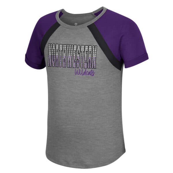 Northwestern University Wildcats Colosseum Youth Girls Chloe Tee