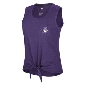 Northwestern University Wildcats Colosseum Ladies Frost Yourself Pocket Tank