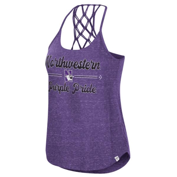 Northwestern University Wildcats Colosseum Ladies Glenda Macrame Tank