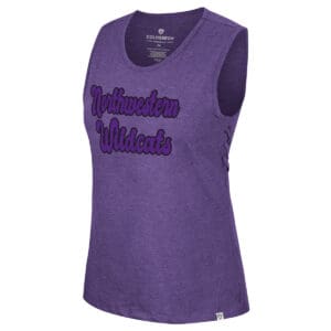Northwestern University Wildcats Colosseum Ladies Purple Only One Earth Recycled Tank