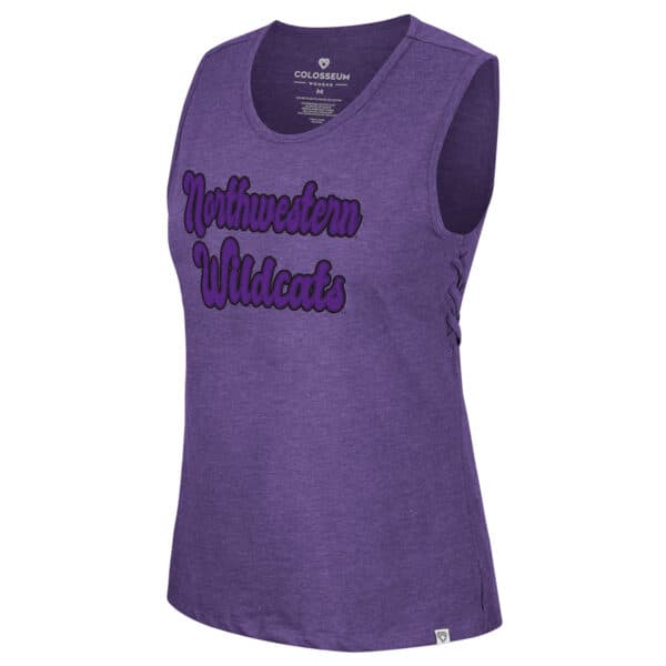 Northwestern University Wildcats Colosseum Ladies Purple Only One Earth Recycled Tank