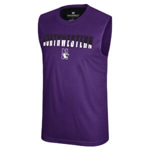 Northwestern University Wildcats Colosseum Men's Purple Trotter Sleeveless Tee