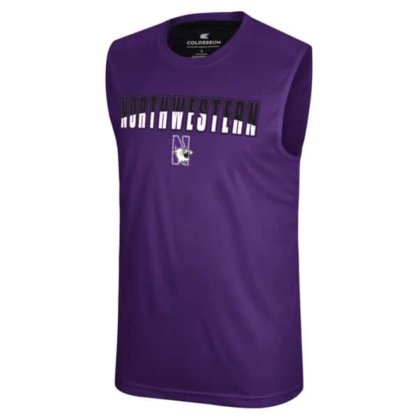 Northwestern University Wildcats Colosseum Men's Purple Trotter Sleeveless Tee
