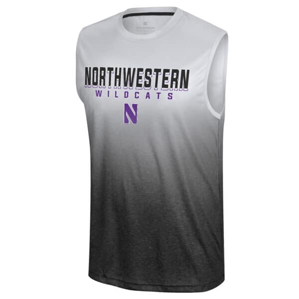 Northwestern University Wildcats Colosseum Men's Black Laws Of Physics Sleeveless Tee