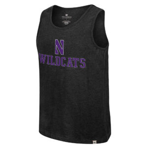 Northwestern University Wildcats Colosseum Men's Black Only One Earth Recycled Tank