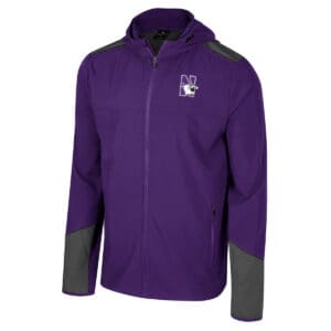 Northwestern University Wildcats Colosseum Men's Vito Full Zip Hooded Jacket