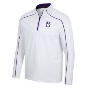 Northwestern University Wildcats Colosseum Men's Take Your Time 1/4 Zip Windshirt