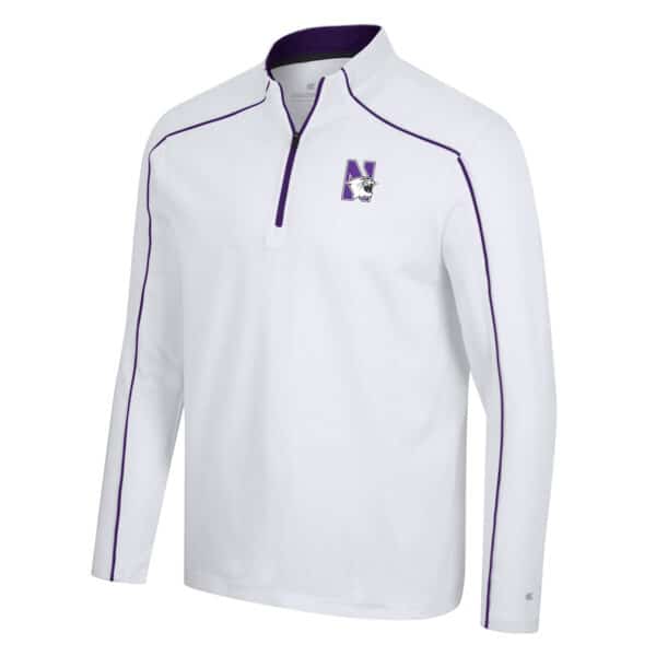 Northwestern University Wildcats Colosseum Men's Take Your Time 1/4 Zip Windshirt