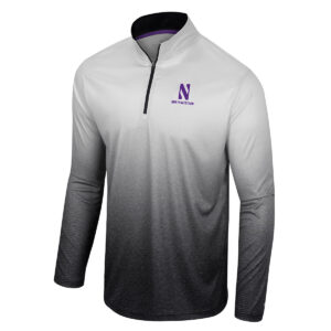 Northwestern University Wildcats Colosseum Men's Black Laws Of Physics 1/4 Zip Windshirt 