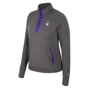 Northwestern University Wildcats Colosseum Ladies Pull The Switch 1/4 Snap Jacket