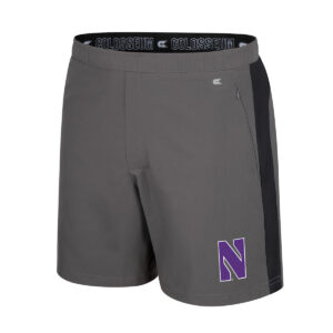 Northwestern University Wildcats Men's Colosseum N Logo Top-Dead-Center Short