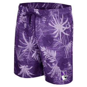 Northwestern University Wildcats Men's Colosseum Purple What Else Is New? Swim Short