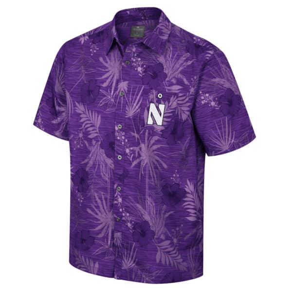 Northwestern University Wildcats Colosseum Men's What Else Is New? Camp Shirt