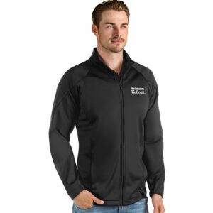Kellogg Men's Antigua Black Links Golf Jacket