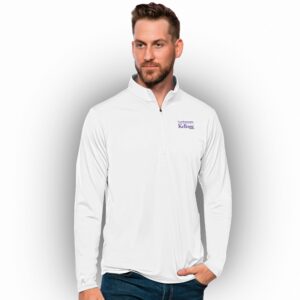 Kellogg Antigua White Tribute 1/4 Zip Pullover