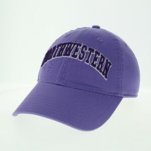 Northwestern University Wildcats Legacy Unconstructed Adjustable Lilac Hat with Arched Northwestern Design
