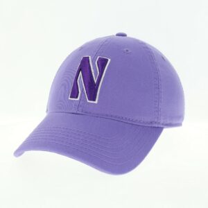 Northwestern University Wildcats Legacy Unconstructed Adjustable Lilac Hat with Stylized N Design