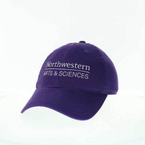 Northwestern University Wildcats Legacy Unconstructed Adjustable Purple Hat with Weinberg School of Arts and Sciences Design