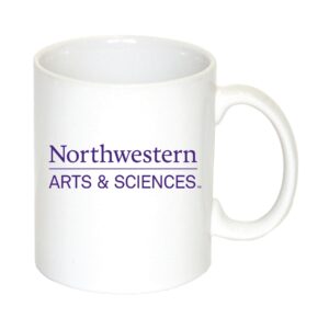 Northwestern University Wildcats 11 oz. White Ceramic Coffee Mug with Arts & Sciences Design