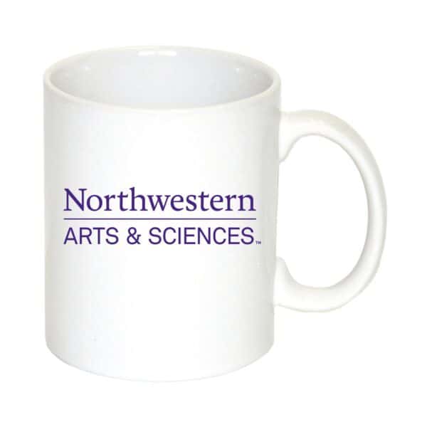 Northwestern University Wildcats 11 oz. White Ceramic Coffee Mug with Arts & Sciences Design