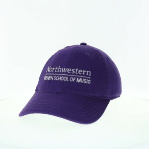 Northwestern University Wildcats Legacy Unconstructed Adjustable Purple Hat with Bienen School of Music Design