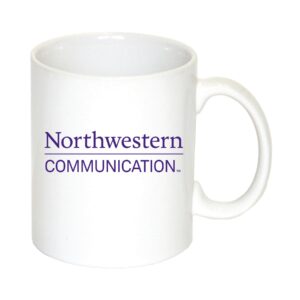 Northwestern University Wildcats 11 oz. White Ceramic Coffee Mug with Communications Design