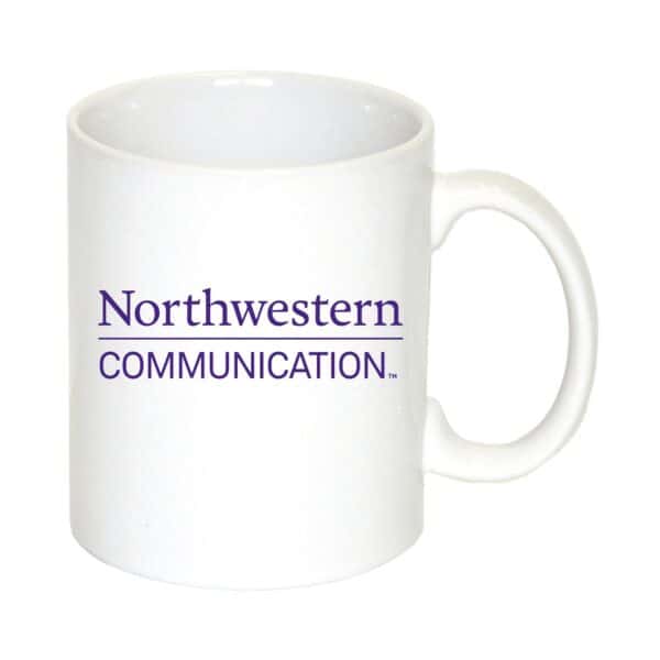 Northwestern University Wildcats 11 oz. White Ceramic Coffee Mug with Communications Design
