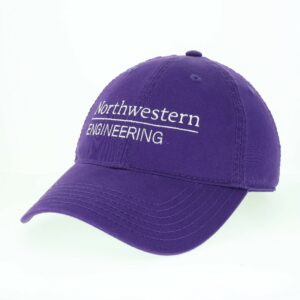 Northwestern McCormick School of Engineering Legacy Unconstructed Adjustable Purple Hat