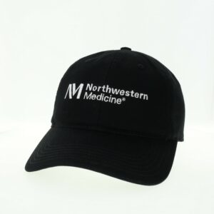 Northwestern Feinberg School of Medicine Legacy Unconstructed Adjustable Black Hat