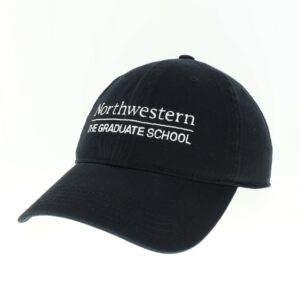 Northwestern Graduate School Legacy Unconstructed Adjustable Black Hat