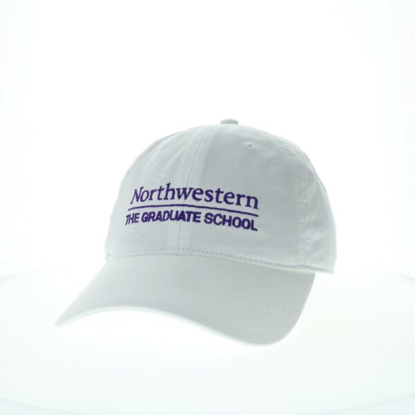 Northwestern Graduate School Legacy Unconstructed Adjustable White Hat