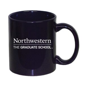 Northwestern University Wildcats 11 oz. Purple Ceramic Coffee Mug with The Graduate School Design