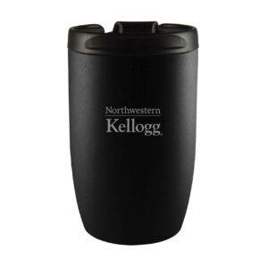 Northwestern Kellogg Laser Engraved Vacuum Insulated 10 oz. Keeper Kup Black Travel Tumbler