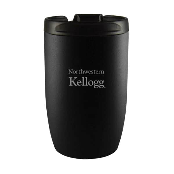 Northwestern Kellogg Laser Engraved Vacuum Insulated 10 oz. Keeper Kup Black Travel Tumbler