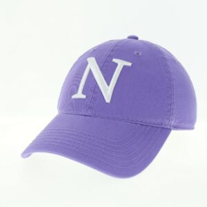 Northwestern University Wildcats Legacy Unconstructed Adjustable Lilac Hat with Academic N Design-2
