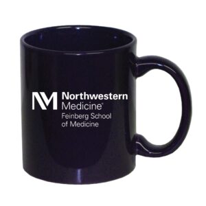 Northwestern University Wildcats 11 oz. Purple Ceramic Coffee Mug with Feinberg School of Medicine Design
