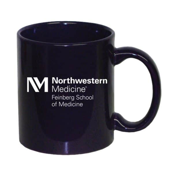 Northwestern University Wildcats 11 oz. Purple Ceramic Coffee Mug with Feinberg School of Medicine Design
