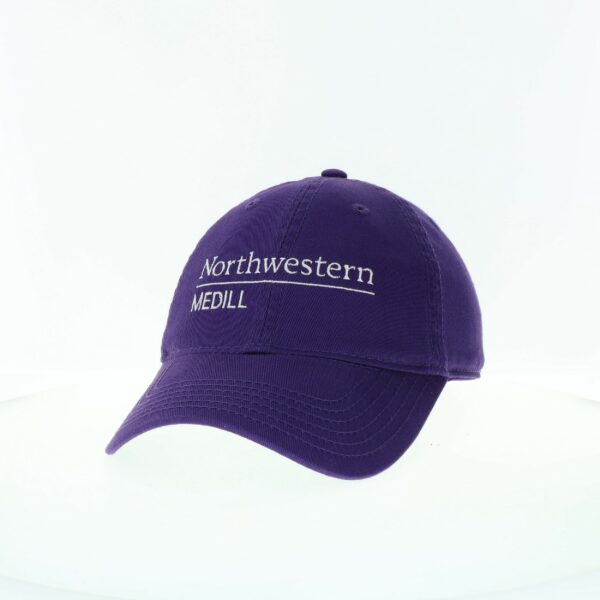 Northwestern Medill School of Journalism Legacy Unconstructed Adjustable Purple Hat