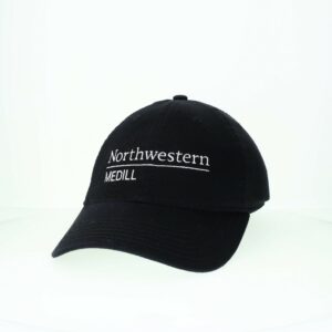 Northwestern Medill School of Journalism Legacy Unconstructed Adjustable Black Hat