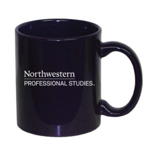 Northwestern University Wildcats 11 oz. Purple Ceramic Coffee Mug with School of Professional Studies Design