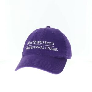 School of Professional Studies Legacy Unconstructed Adjustable Purple Hat